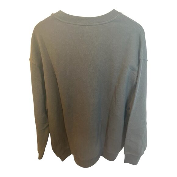 Athleta Women's Forever Fleece Crewneck Sweatshirt Size Large Black NWT - Picture 3 of 8